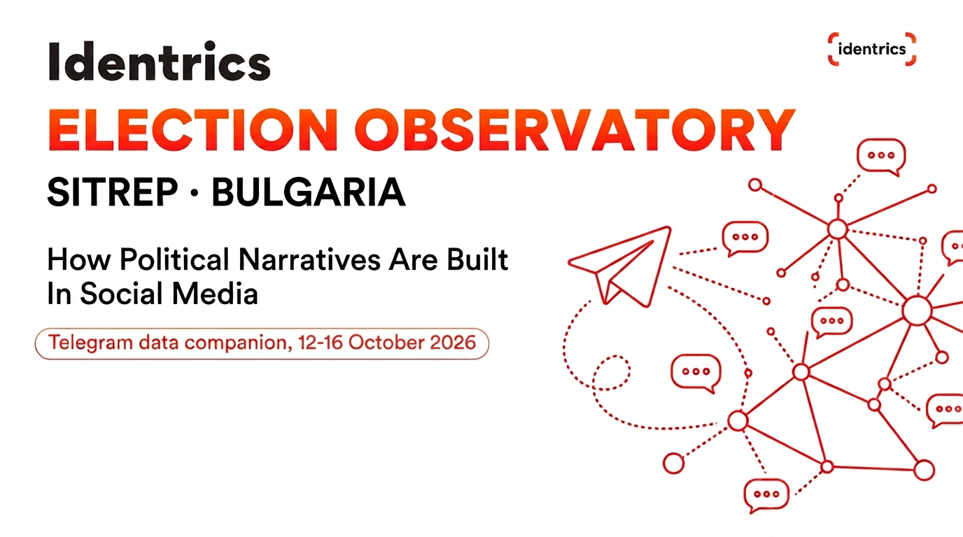 Bulgarian Telegram Data and Narratives Visual Guide, 12-16 October 2026